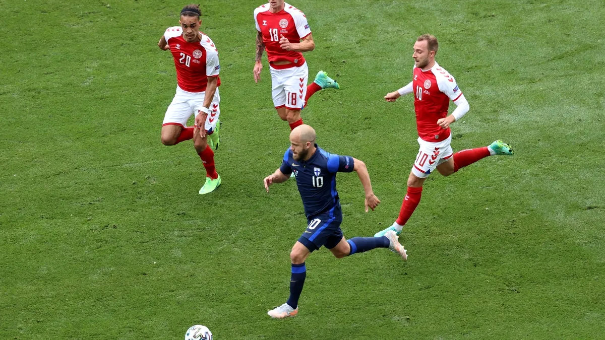 EURO 2020 Danemarca – Finlanda 0-1. Finlandezii au debutat cu victorie la primul lor turneu european din istorie
