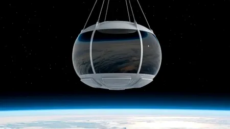 Cât costă să iei cina în stratosferă, la 25 de km deasupra Pământului