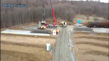 Cum se descurcă italienii de la WeBuild pe șantierul secțiunii Cornetu – Țigveni a A1 Sibiu – Pitești (VIDEO)