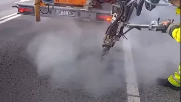 Premieră pentru CNAIR: Tehnologia „anti-îngheț” care repară asfaltul la -12 grade