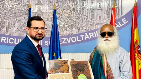 Celebrul yoghin Sadhguru a trecut și pe la Ministerul Agriculturii. Educația și ea în program