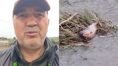 Liderul USR Galați a filmat un pește de 4 kg în susținerea teoriei inundațiilor provocate de patronul unor iazuri