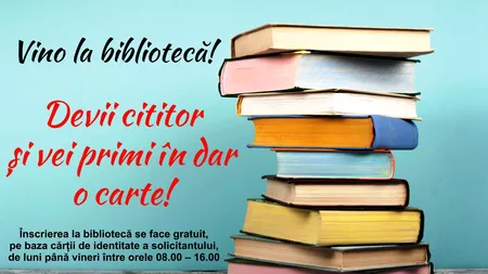 Din 15 februarie, fiecare nou abonat al Bibliotecii Județene din Giurgiu primește o carte gratis