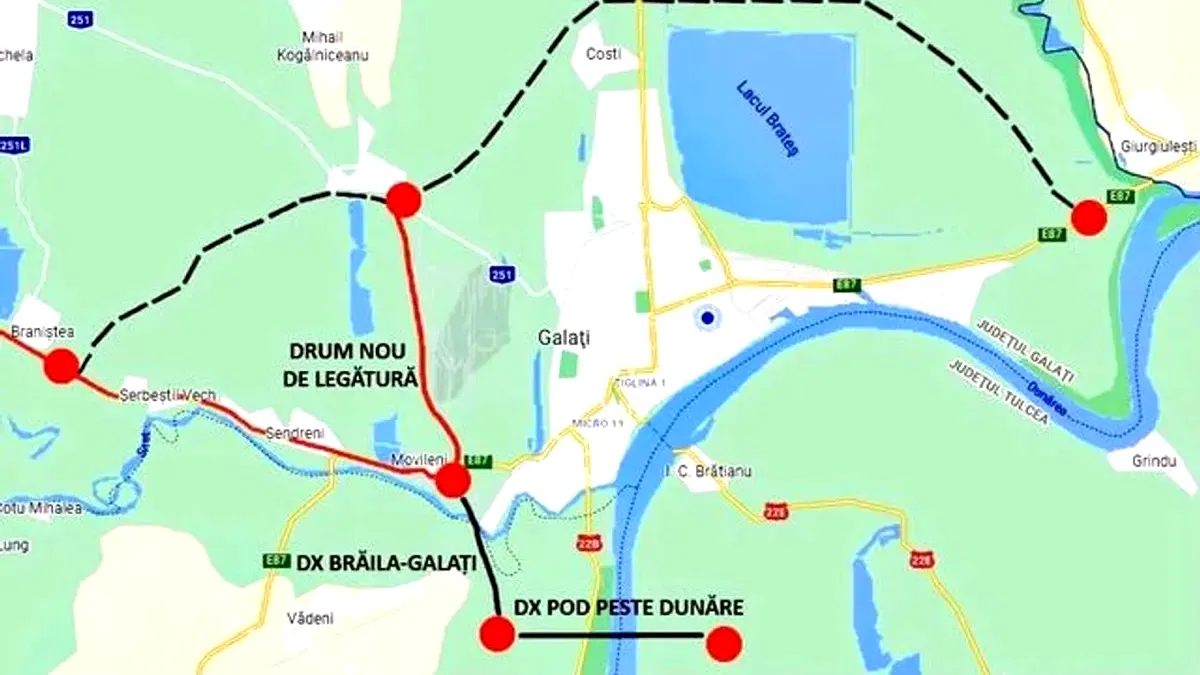 „Centura Mare” a Galațiului, inclusă în Masterplan și „Planul de Mobilitate Militară”, pasată de la CNAIR la CJ Galați