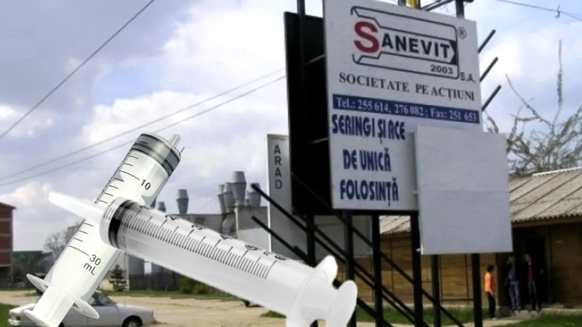 Cu cât se vinde fabrica românească care producea seringi de unică folosință