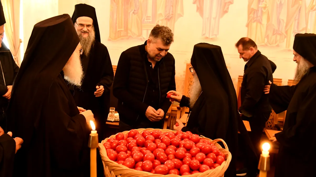 Marcel Ciolacu, în vizită pe Muntele Athos