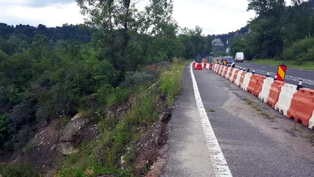 ALERTĂ! S-a surpat DN1 la Breaza! Traficul va fi îngreunat câteva săptămâni