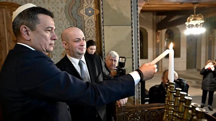 Sorin Grindeanu, la Timișoara. Solidaritate pentru comunitatea evreiască: Hag Hanuka Sameah!