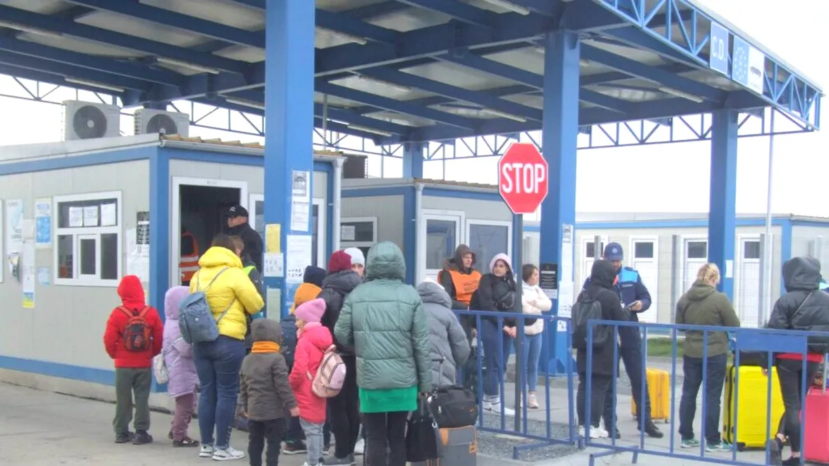 S-a dublat numărul refugiaților din Ucraina, care intră în țară prin vămile de la Prut