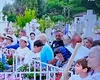 Manifestare legionară la mormântul preotului Ilie Lăcătușu, canonizat de BOR. Participanții au afișat simboluri interzise prin lege