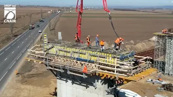 Cum se mișcă UMB pe lotul 2 al Autostrăzii (A7) Focșani – Bacău (VIDEO)