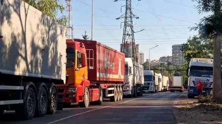 Portul Constanța blocat și de camioanele din Republica Moldova cu grâu din Rusia