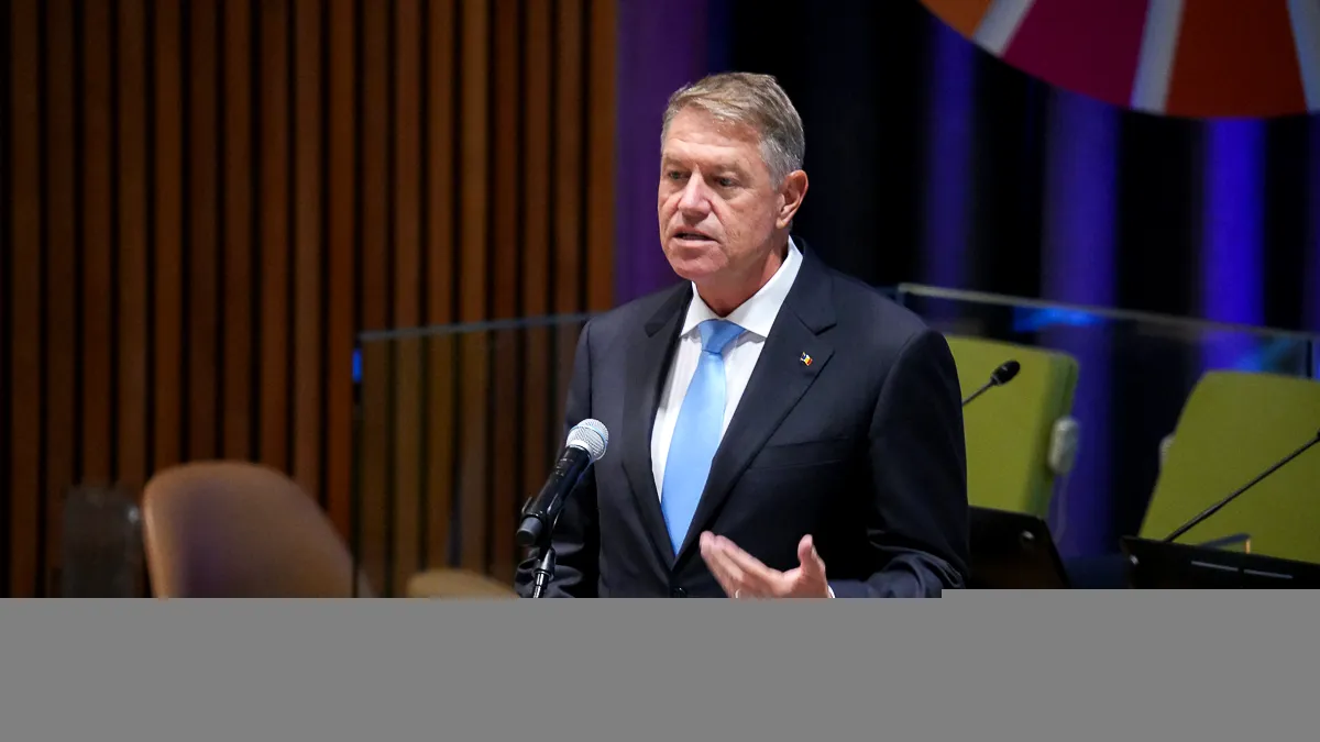 Iohannis la ONU: „Trebuie să protejăm Marea Neagră de efectele războiului dintre Rusia și Ucraina”