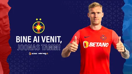 FCSB l-a transferat pe internaționalul estonian Joonas Tamm. A evoluat ultima dată în cmapionatul din Ucraina