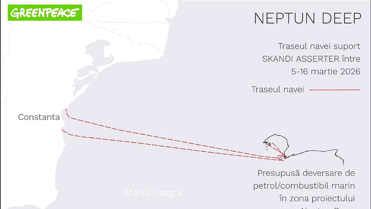 Alertă de poluare în Marea Neagră, în apropierea forajelor Neptun Deep