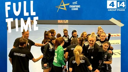 Victorie fără dubii pentru CSM București în grupele Ligii Campionilor la handbal feminin