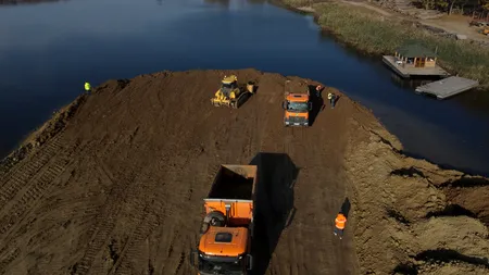 Cum s-a mișcat UMB pe Lotul 4 al A0 Nord, la cea mai dificilă structură din șantier - podul Cernica (VIDEO)