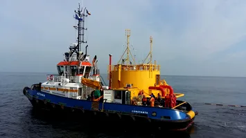 Remorcher scufundat în Portul Midia. Cinci oameni se aflau la bord