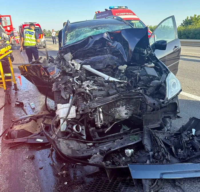 Accident cu opt victime pe A1 București - Pitești