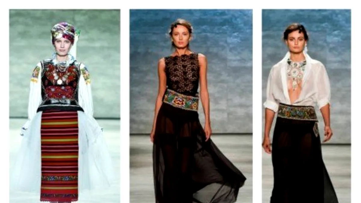 Colecție de modă inspirată din motive tradiționale românești, la New York Fashion Week