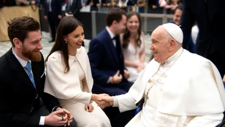„Prințesa cartofilor” și-a luat binecuvântarea căsătoriei de la Papa Francisc