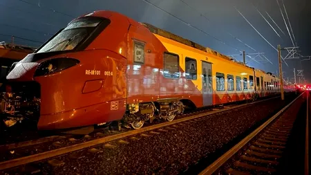Primul tren electric produs de Alstom în Polonia, pentru România, a ajuns în țară FOTO/VIDEO