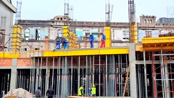 Lucrări spectaculoase la Galați. Palatul „Gheorghiu”, reconstruit din temelii în „conexiune” cu fațadele din 1925