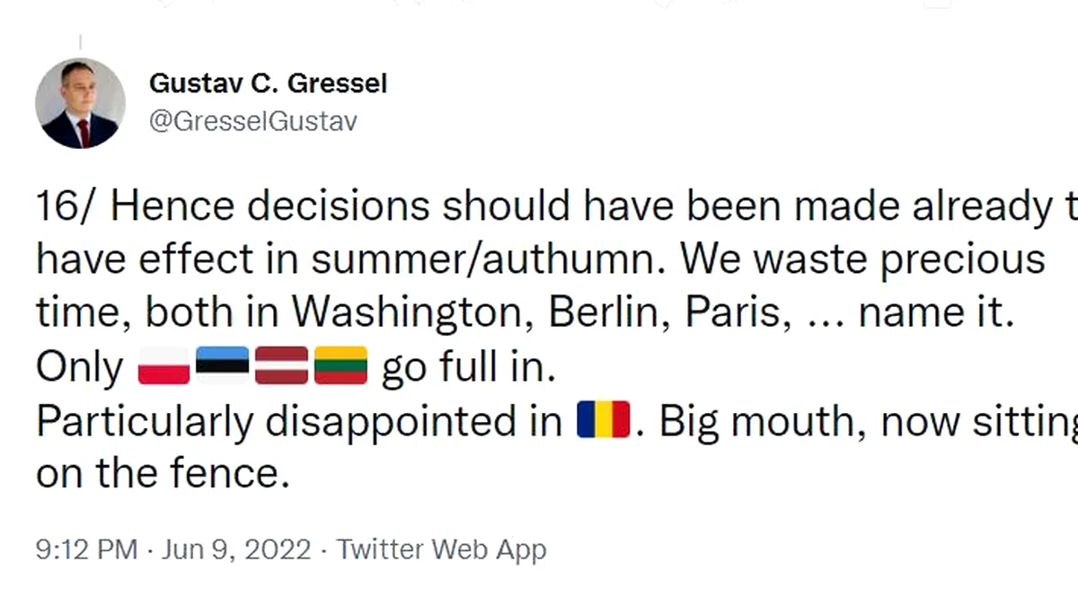 Un expert al Consiliului European critică reacția internațională față de războiul din Ucraina. „Dezamăgit mai ales de România: aveau gura mare, acum stau ascunși”