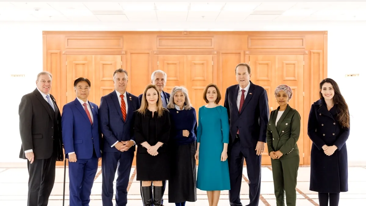 Întâlnire între Maia Sandu și o delegație a Congresului SUA – promisiuni de sprijin