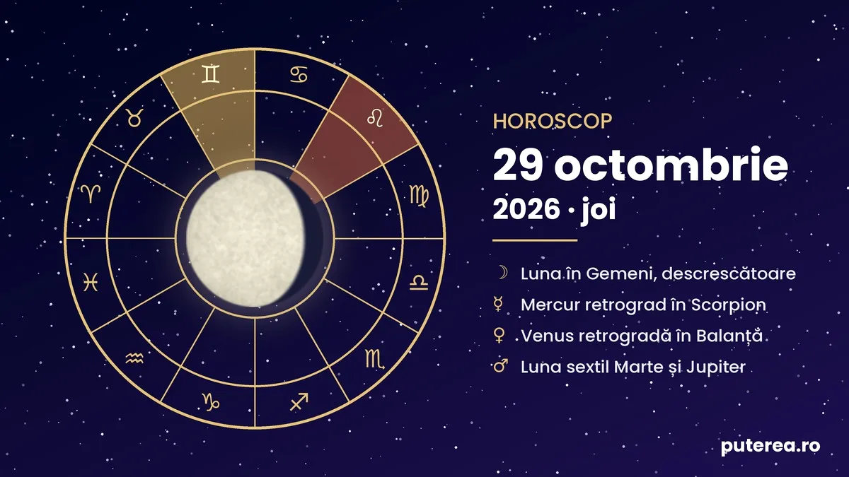 Horoscop 29 octombrie 2026. Zodiile care primesc vești bune spre seară