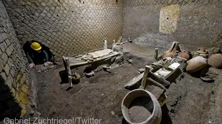 Descoperire rară pe şantierul arheologic de la Pompei (VIDEO)