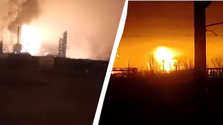Instalație energetică-cheie a Federației Ruse: dronele au distrus Uzina de procesare a gazelor din Astrahan
