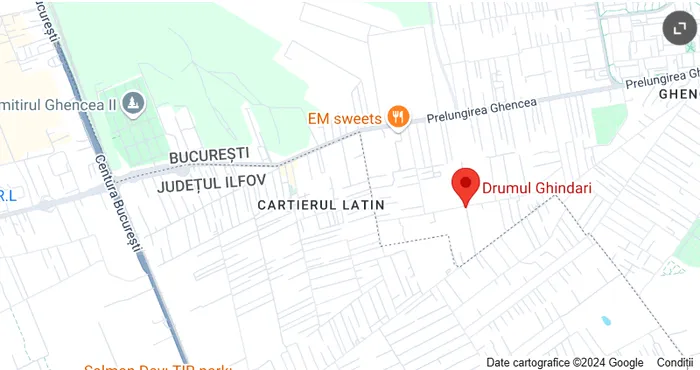 Zona Ghindari, București / Foto: google.com