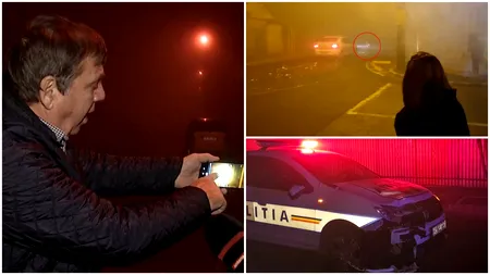 Bărbat călcat cu mașina poliției când arunca cu petarde