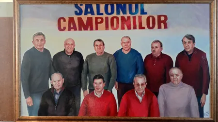 Pictură unicat a artistului plastic Traian Nica Tuckman. Mari valori ale handbalului românesc