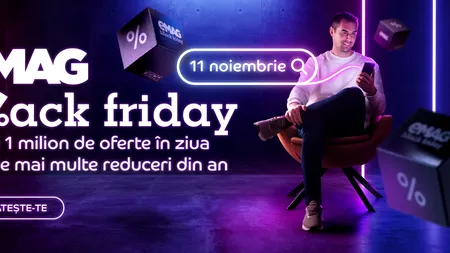 Black Friday 2022 la eMag are în ofertă și o experiență VIP Backstage cu Delia