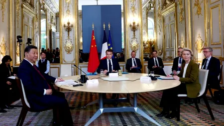 Adevărata miză a discuțiilor dintre Macron, von der Leyen și președintele Xi al Chinei