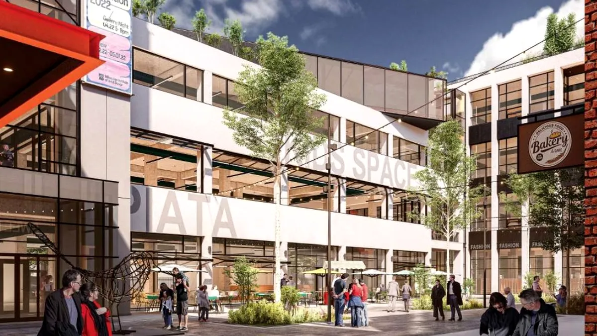 Un brand autohton de îmbrăcăminte vrea să intre pe piața imobiliară. Tranformă două clădiri într-un mall cu zonă rezidențială