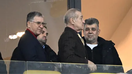 Discuția dintre Gigi Becali și Marcel Ciolacu, în loja VIP de la meci: „Dacă Georgescu violează o găină...”