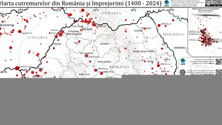 Harta cutremurelor din România, lansată de 4 martie (INCDFP)