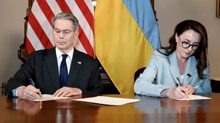 SUA și Ucraina au semnat un parteneriat economic privind resursele esențiale
