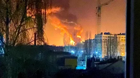 Războiul din Ucraina: Kievul și alte orașe importante sunt în continuare bombardate