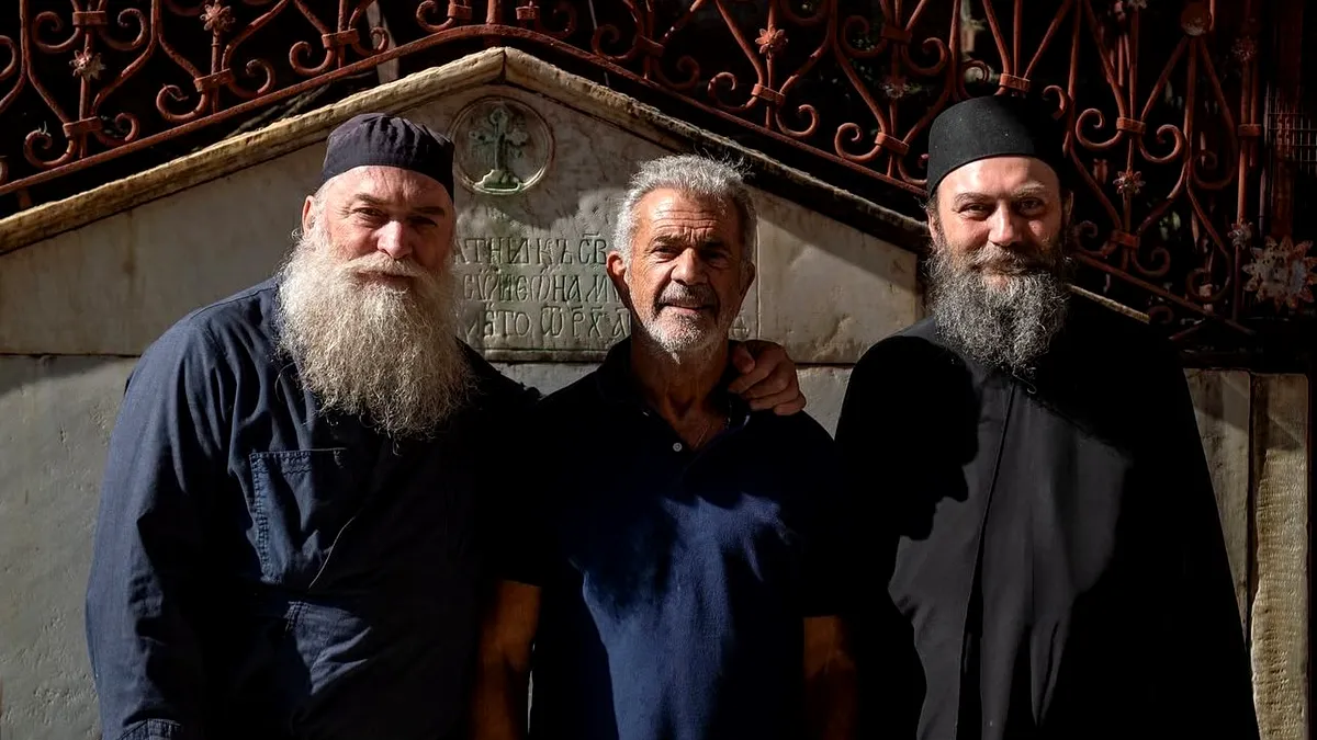 Mel Gibson, în tăcere la Muntele Athos. O conexiune divină și continuarea „Patimilor lui Hristos”