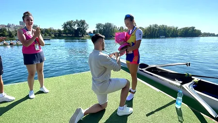Magdalena Rusu, canotoarea de aur a României, cerută de soție imediat după cursă