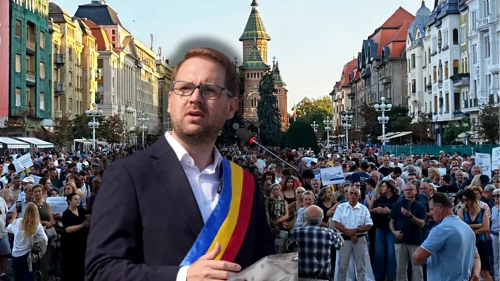 Apelul lui Fritz pentru timișoreni, neconvingător. Protestul de susținere a strâns câteva sute de oameni în Piața Victoriei