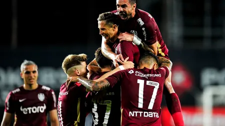 CFR Cluj - CS Mioveni 4-2, în Superliga. Nocturna a fost căzută peste 30 de minute (Video)