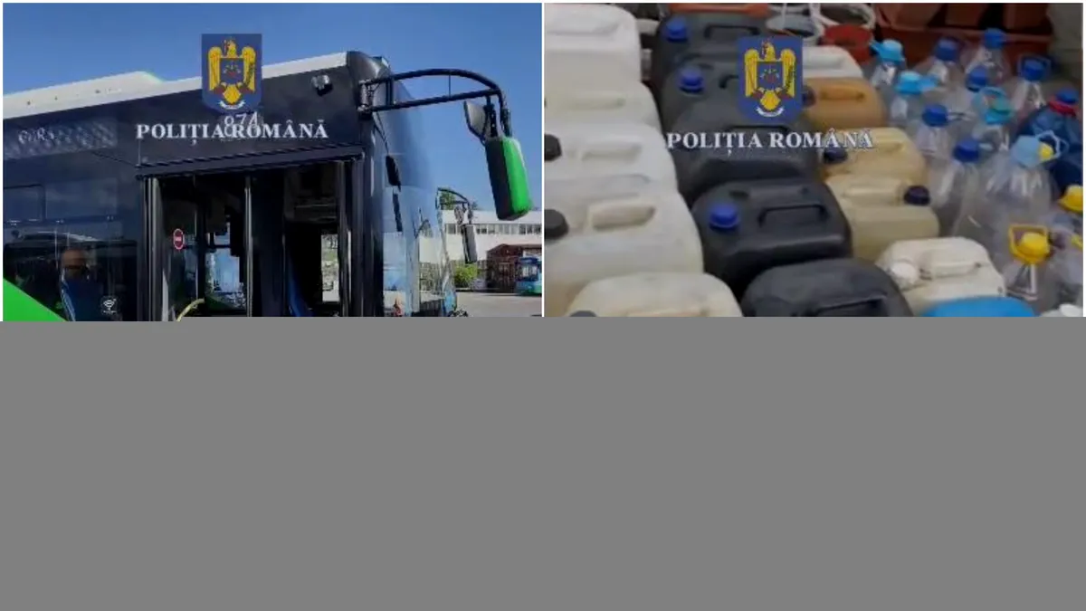 Zeci de angajați RAT Brașov, arestați pentru furt de motorină. Combustibilul era vândut cu 5 lei litrul