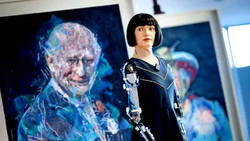 Ai-Da, cel mai deștept robot din lume, i-a făcut portretul regelui Charles. Are și un mesaj pentru omenire