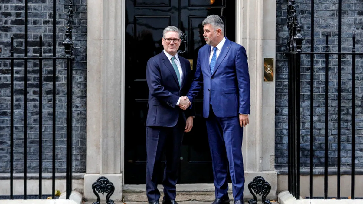 Premierul Marcel Ciolacu s-a întâlnit cu premierul Marii Britanii, Keir Starmer