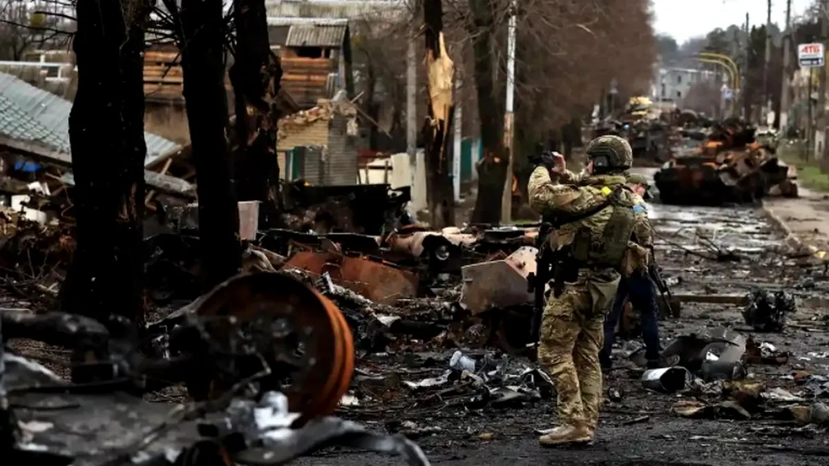Ucraina: O capelă din cimitirul din Cernihiv, închinată soldaţilor ucişi la Donbas, distrusă de armata rusă